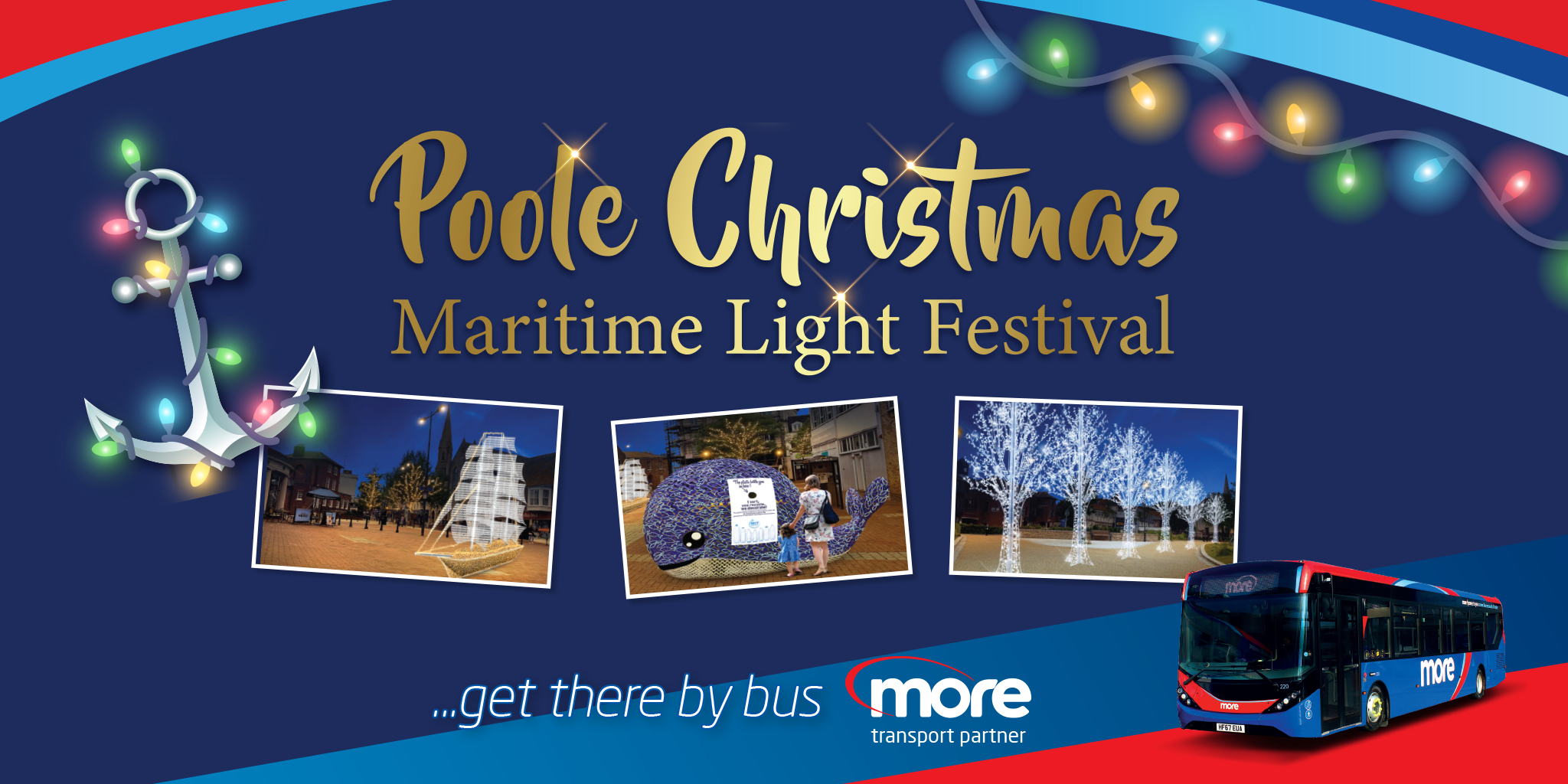 Poole Christmas Maritime Light Festival morebus